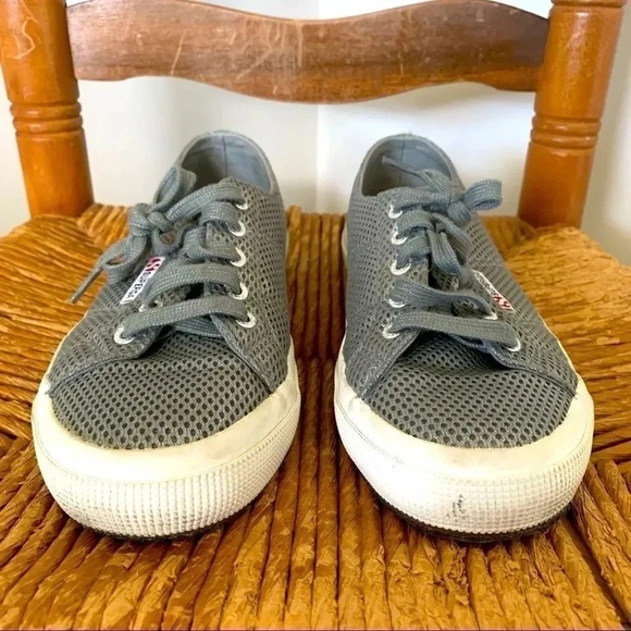 Superga Shoes 2750 Metallic Grey Silver Cotu Classic Sneakers 6.5 - Picture 3 of 13